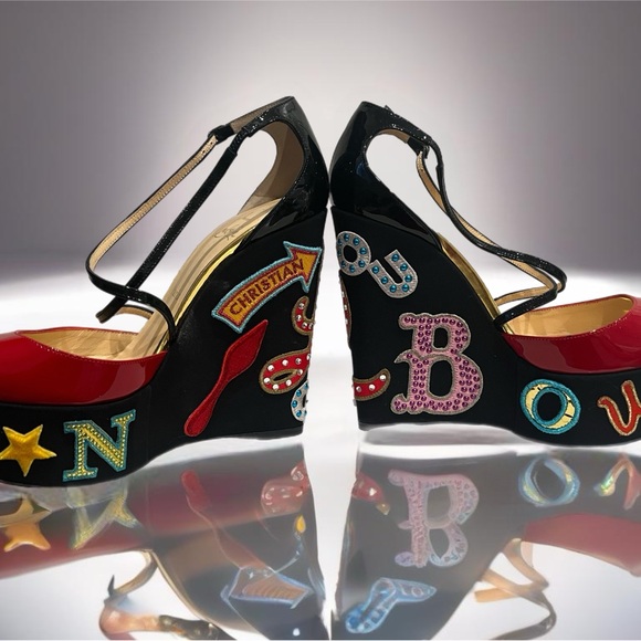 Christian Louboutin Signature wedge sandals - Picture 3 of 7